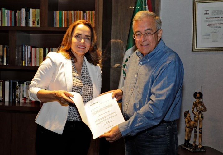Ex senadora suplente de Malova asume cargo en gobierno de Rocha 