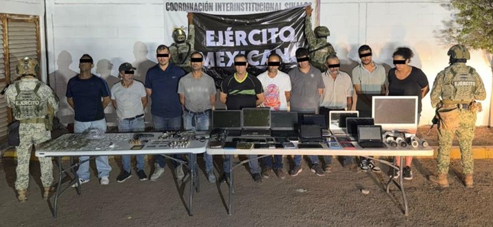 Detienen a diez personas en jugada clandestina y "centro de vigilancia" del sector Infonavit Humaya