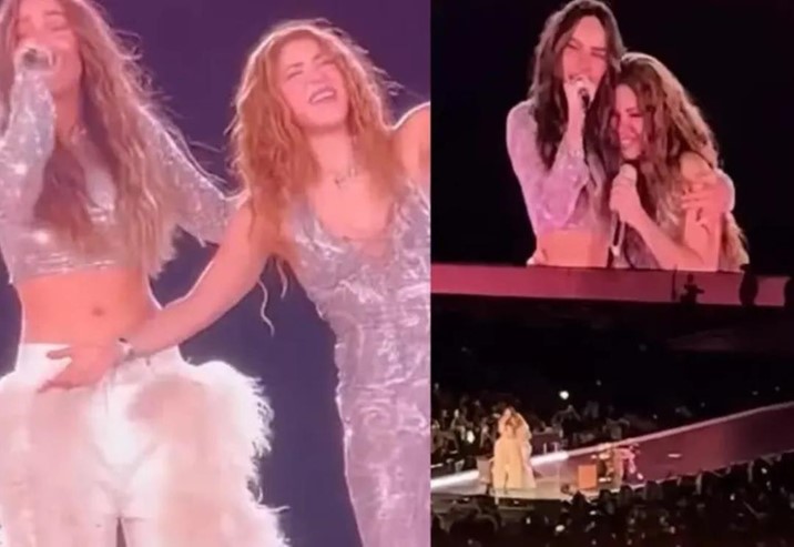  ¡Shakira y Belinda juntas! Cantantes sorprenden al cantar 'Día de enero' en el Estadio GNP