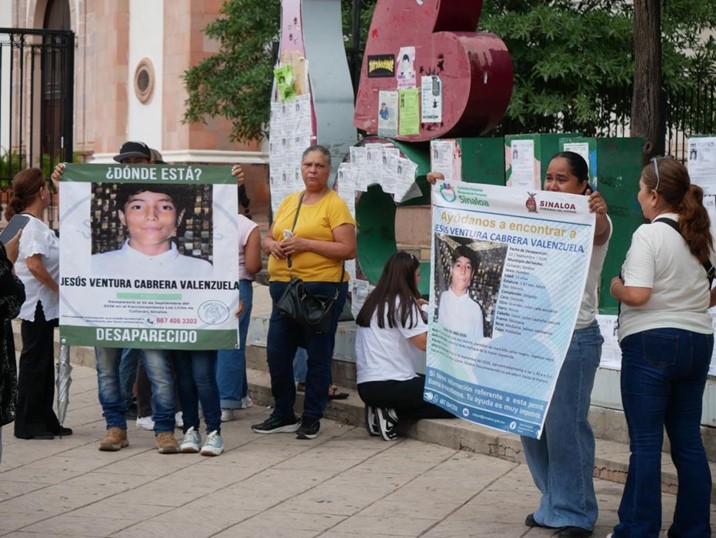 “Estamos desesperadas”, familiares se manifiestan por desaparición de Jesús Cabrera Valenzuela