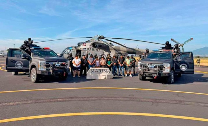 Detienen a 10 presuntos extorsionadores tras operativo en Oaxaca