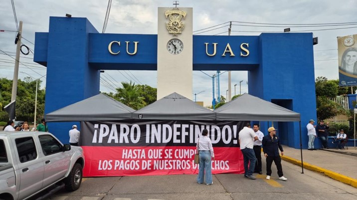 Inicia paro laboral de la UAS ante la falta de recursos