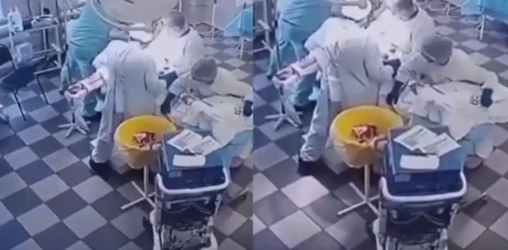 ¡No lo abandonaron! El momento en que cirujanos rusos fueron sorprendidos por el temblor de 8.8 en plena operación