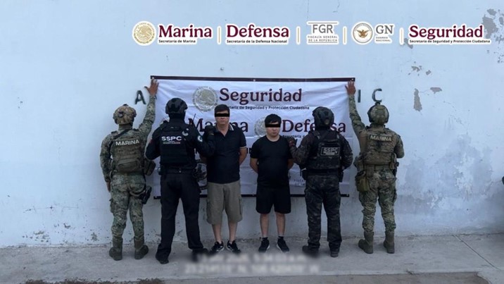 Detienen en Mazatlán a dos presuntos integrantes de célula delictiva