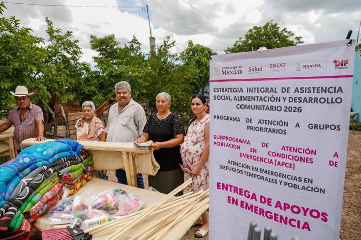  DIF Sinaloa entrega apoyos emergentes a familias afectadas por las lluvias en Salvador Alvarado