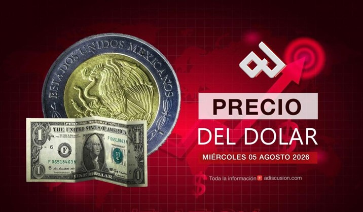 Así amaneció el dólar en bancos mexicanos este 5 de agosto
