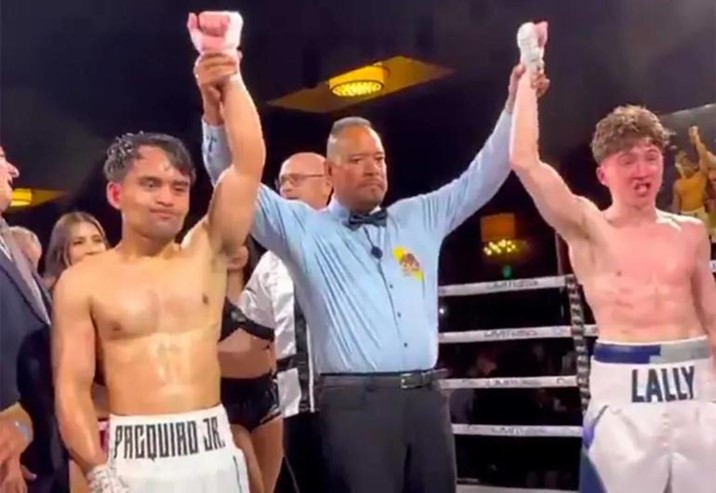 Hijo de Pacquiao debuta con empate como profesional