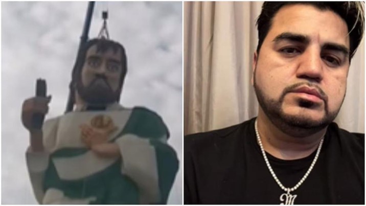 ¿San Judas Tadeo o ‘El Mimoso’? La nueva estatua gigante en Puebla que desató carcajadas y memes