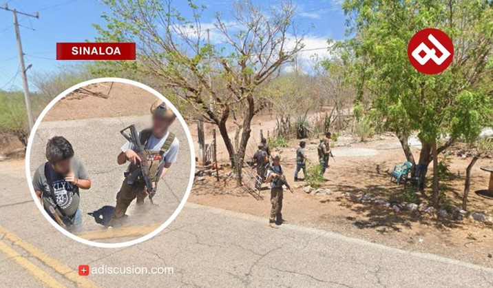 ¡Ni Google se salva! En una localidad de Sinaloa, Google Street View registra hombres armados a plena luz del día