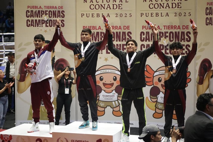 Sinaloa termina su participación en boxeo durante la Olimpiada Nacional CONADE 2025 con tres preseas