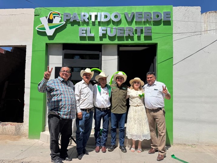 Refuerza Partido Verde estructura en El Fuerte con nueva oficina