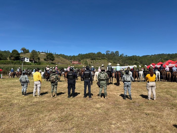  Refuerzan seguridad para la Cabalgata Surutato 2026 en Badiraguato