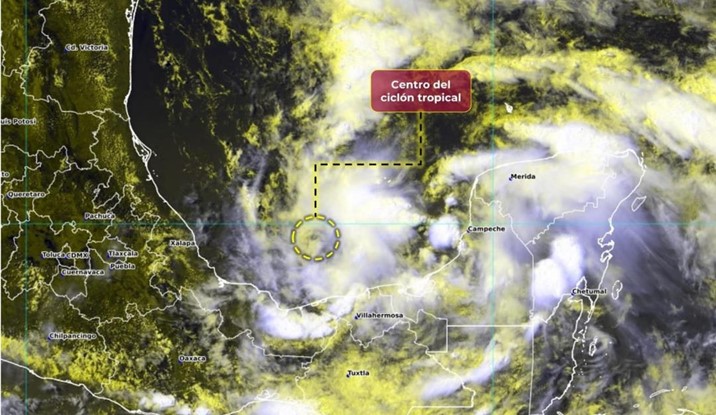Se forma en el Golfo de México el Potencial Ciclón Tropical Uno; podría favorecer condiciones de humedad en Sinaloa