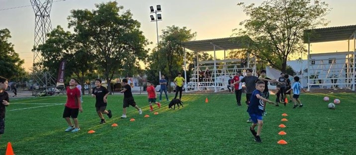Canchas del bulevar Agricultores fortalecen la convivencia y el deporte familiar