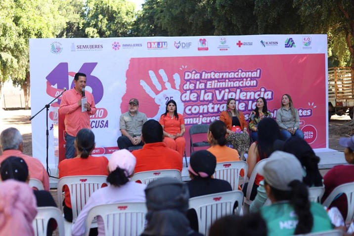Navolato se pinta de naranja para alzar la voz contra la violencia de género