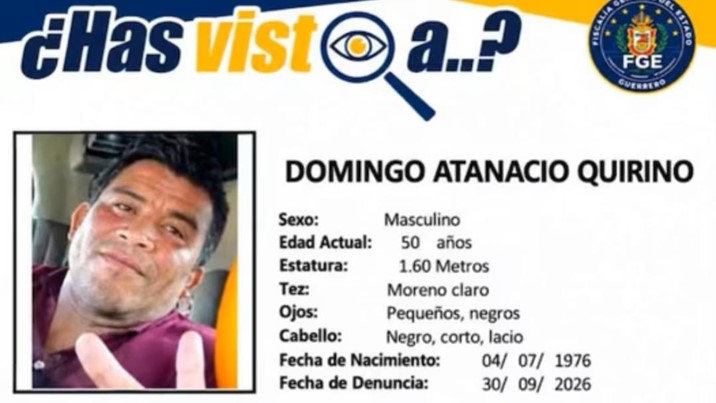 Pista médica alerta sobre el paradero de campesino desaparecido en Guerrero