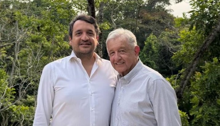 AMLO reaparece en foto con ‘Andy’ López, que busca diputación en Tabasco