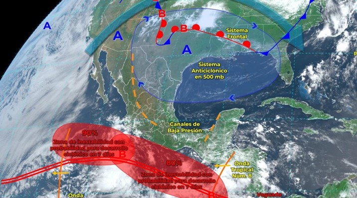 ¡Atención! Se formó la tormenta tropical ‘Adrián’, primera de la temporada en el Océano Pacífico