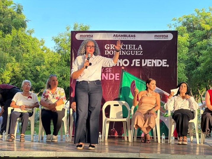 “Hasta donde tope”: Graciela Domínguez busca respaldo en Sinaloa