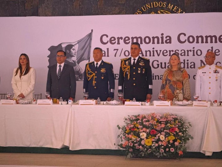 Conmemoran el séptimo aniversario de la Guardia Nacional en El Sauz