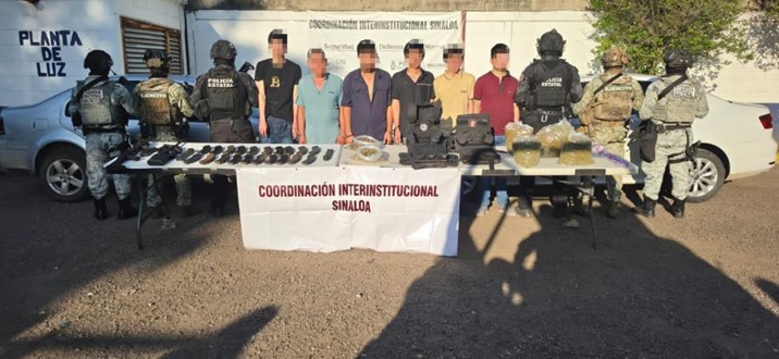 Detienen a seis hombres armados en Culiacán tras denuncia anónima