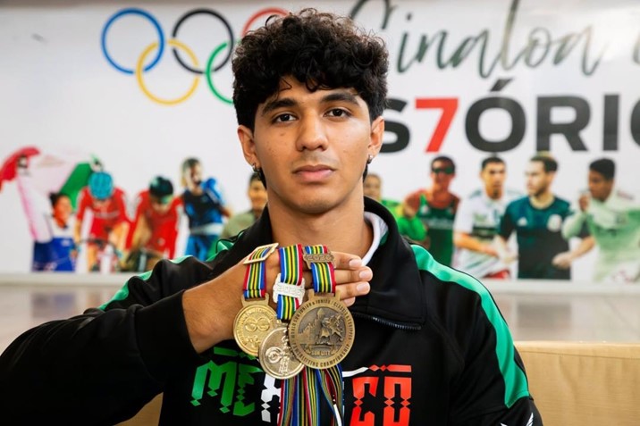  Dante Urquiza sube al podio mundial de Powerlifting y pone en alto a Sinaloa