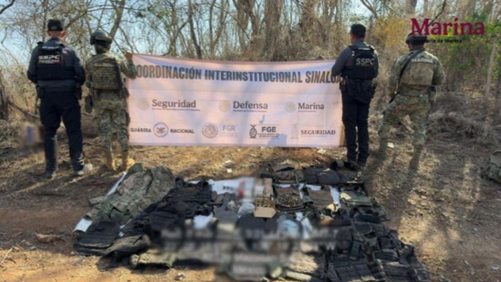 Aseguran cartuchos, explosivos y equipo táctico en Mazatlán; detienen a persona con precursor químico en Culiacán