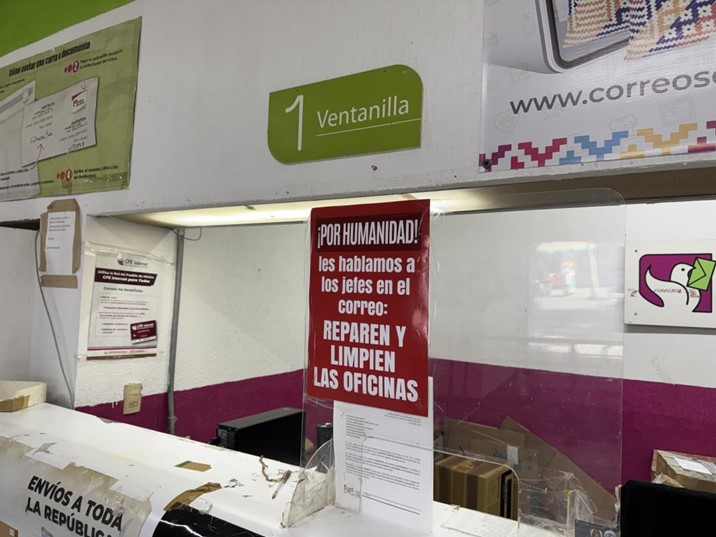  ¡Los tienen abandonados! Denuncian pésimas condiciones laborales en Correos de México 