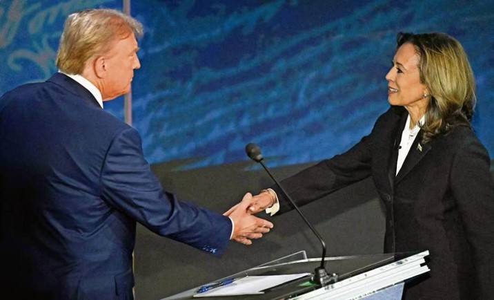 Trump pierde los estribos en debate con Kamala Harris