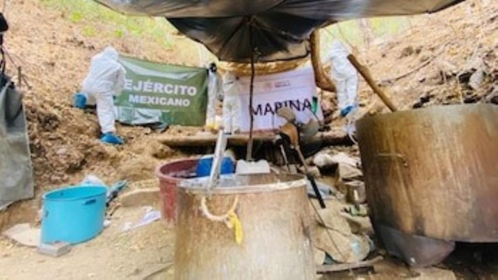 Desmantelan narco laboratorio en Topolobampo, al norte de Sinaloa 