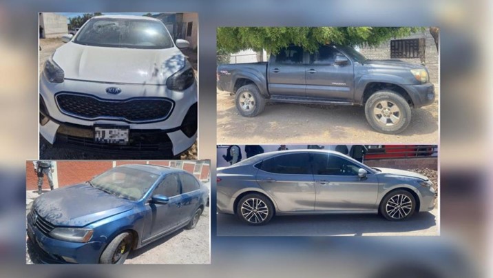 Recuperan cuatro vehículos con reporte de robo en Elota durante operativo