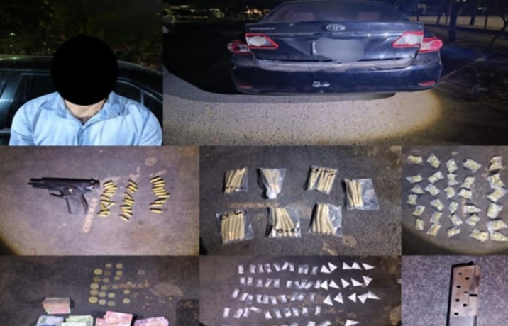  Detienen a civil armado con droga y dinero en Culiacán