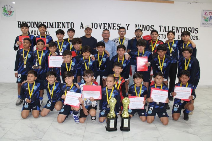Gobierno de Navolato impulsa a sus jóvenes campeones del fútbol