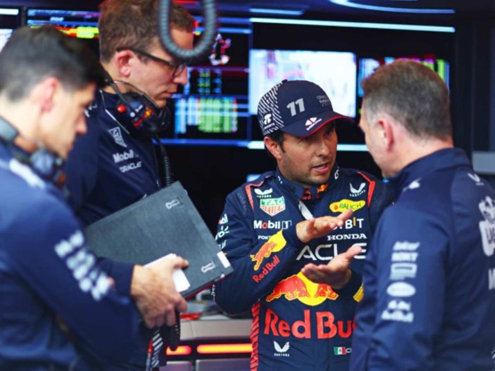 Red Bull explica la mala estrategia de Checo Pérez en la calificación en Las Vegas