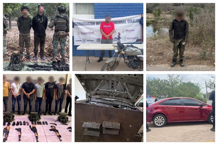 Presume SSPE 59 detenidos y 75 vehículos recuperados en una semana