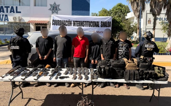 Capturan a seis civiles fuertemente armados en Altata, Navolato