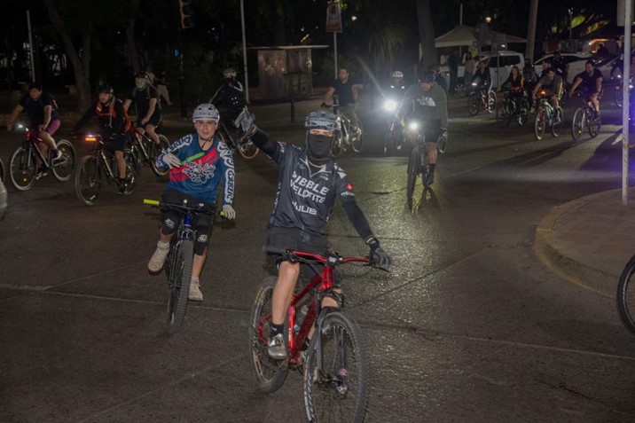 Promueven hábitos saludables con rodada semanal en la capital sinaloense