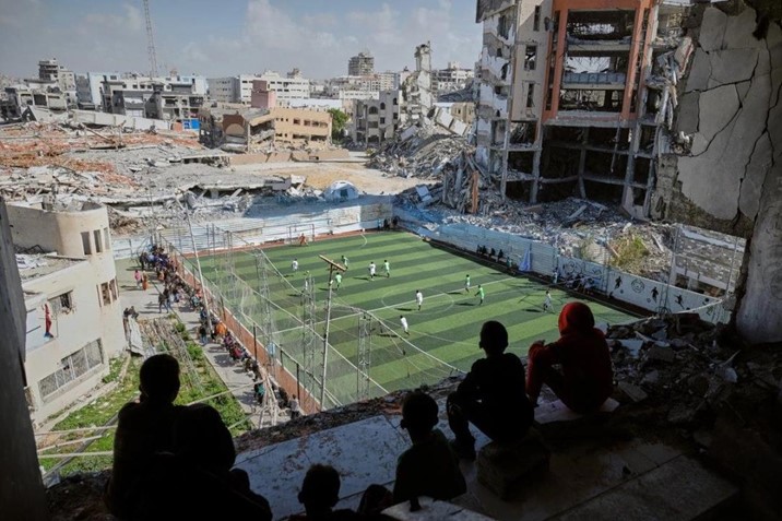 Gaza reanuda torneo local mientras la reconstrucción sigue pendiente