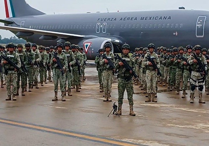  Arriban 300 elementos militares para reforzar seguridad en Sinaloa