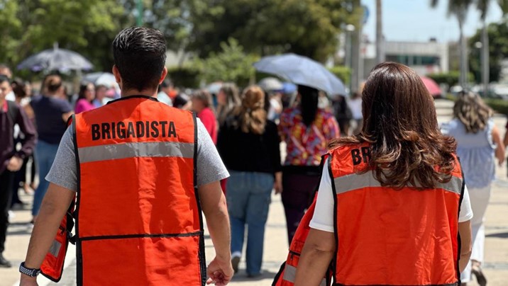  ¡De sorpresa! Realizan simulacro sin previo aviso en Palacio de Gobierno 