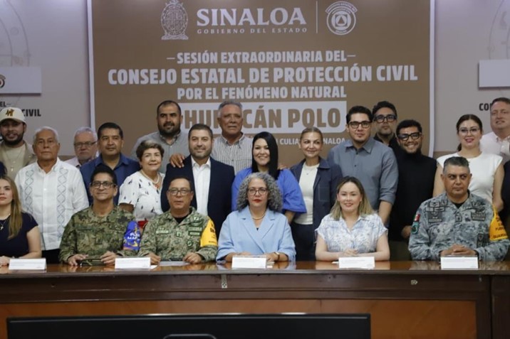 Preparan operativo estatal ante posibles efectos del huracán Polo en Sinaloa
