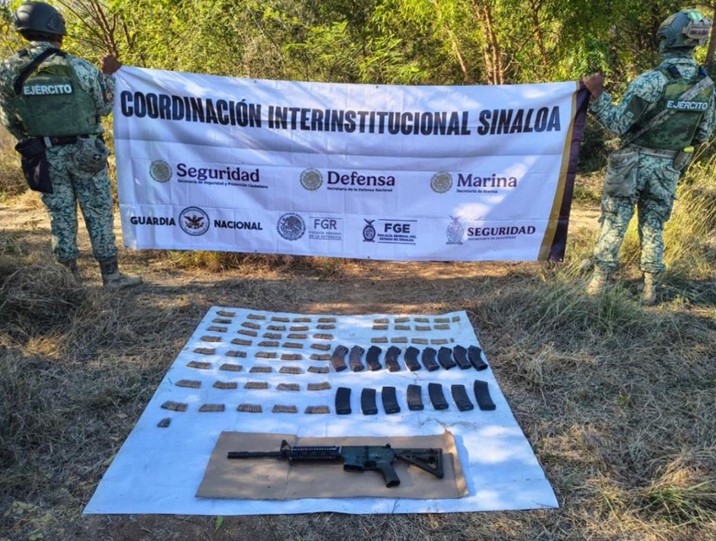 Aseguran arma larga, cargadores y cartuchos en Concordia