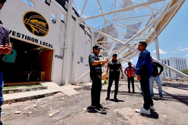 Rehabilitación del Estadio de Dorados alcanza 65% de avance
